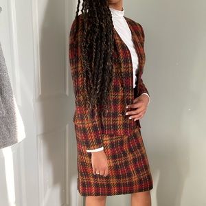 Women’s Vintage Plaid Suit